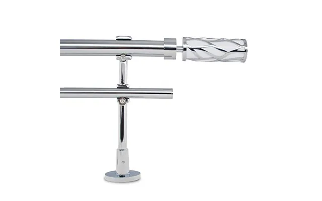 Adjustable Double Curtain Pole - 110-210cm