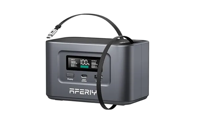 Aferiy 31000mah 99.2wh Portable Power Station - 100w Camping Power Bank Solar Generator With Lifepo4 Battery Usb Type C 