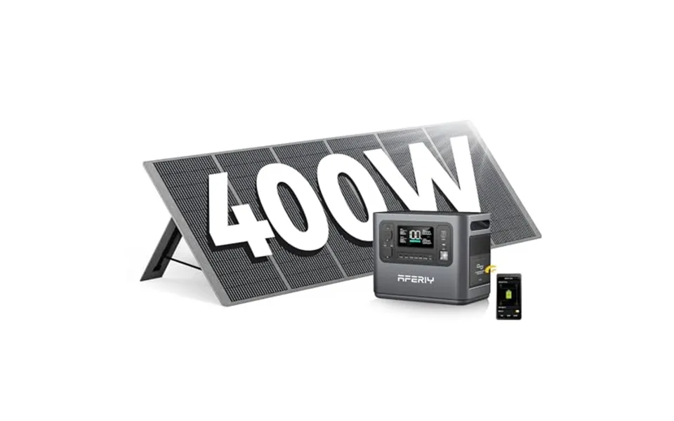 Aferiy Portable Power Station 2400w With 400w Solar Panel - 2048wh Portable Power Station Lifepo4 230v Ac Outlets