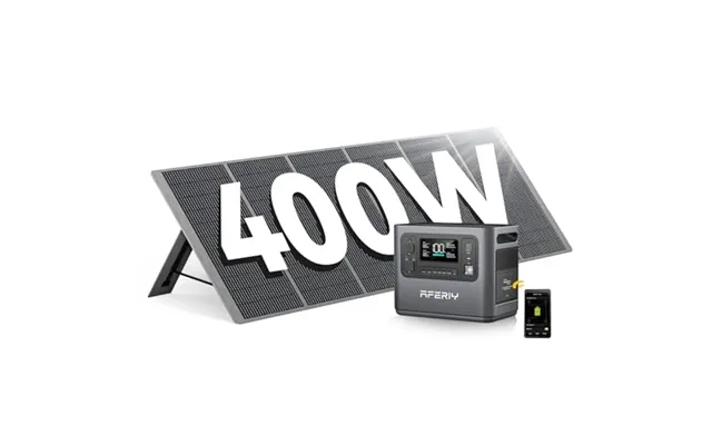 Aferiy Portable Power Station 2400w With 400w Solar Panel - 2048wh Portable Power Station Lifepo4 230v Ac Outlets