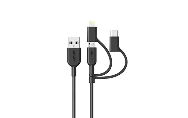 Anker Powerline Ii 3-in-1 Cable - Lightning Type C Micro Usb Cable For Iphone