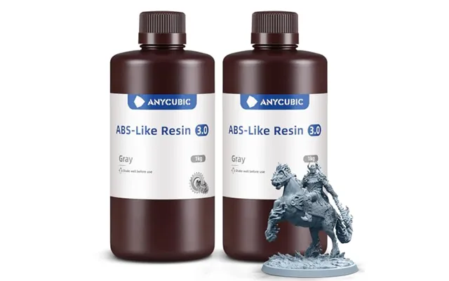 Anycubic Abs-like Resin 3.0,upgraded 14k 3d Printer Resin - Grey 2kg With Enhanced Strength And Toughness