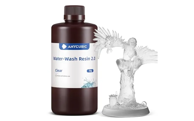 Anycubic Water-washable 3d Printer Resin 2.0 Clear - 1kg 405nm High Precision 3d Resin