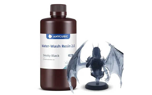 Anycubic Water-washable 3d Printer Resin 2.0 Smoky Black - 1kg 405nm High Precision 3d Resin
