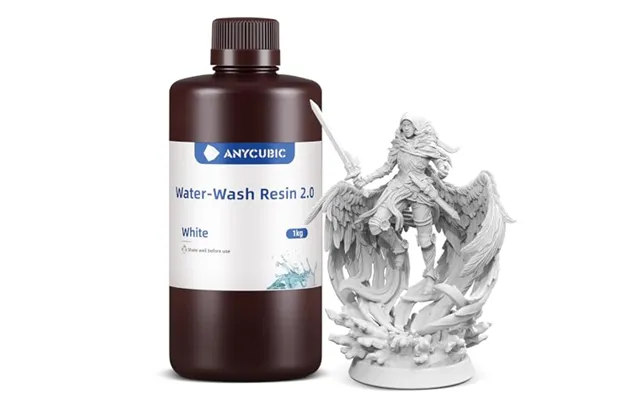 Anycubic Water-washable 3d Printer Resin 2.0 White - 1kg 405nm High Precision 3d Resin