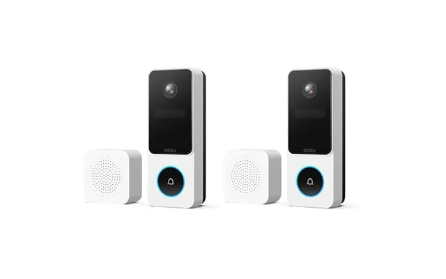 Aosu 2k Hd Wireless Video Doorbell Camera With Chime - Battery Powered