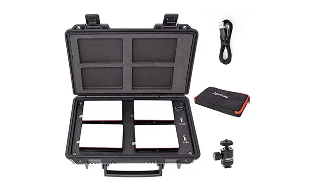 Aputure Amaran Al-mc 4-light Travel Kit - Rgbww On Camera Video Light