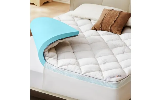 Bedlore Mattress Topper Double Bed,2-in-1 Dual Layer Design Mattress Pad