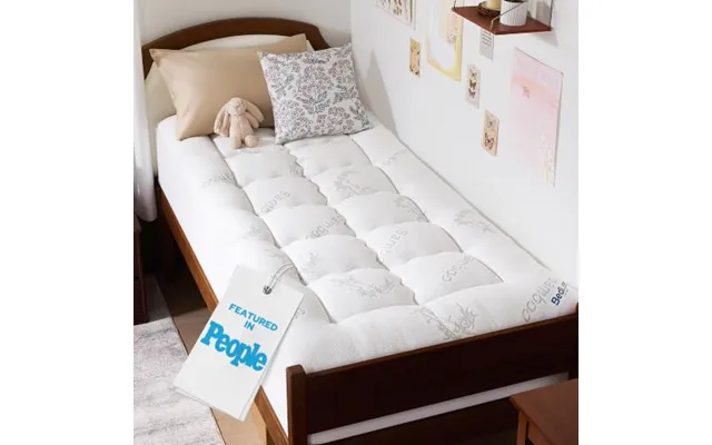 Bedlore Single Mattress Topper - Viscose Derived From Bamboo Mattress Pad Breathable