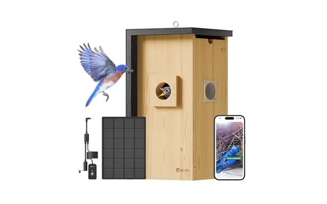 Birdfy Bird House With Camera Solar Powered & Metal Cladding For Outside Ai Bird Recognition - Remote Control