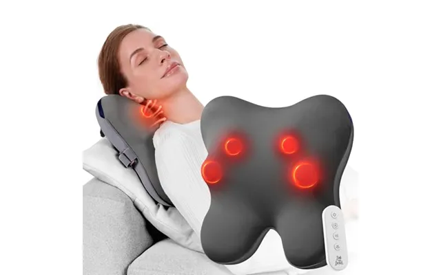 Bob And Brad Back Massager With Heat And Remote - Ezback Plus Neck Massager For Pain Relief Deep Tissue