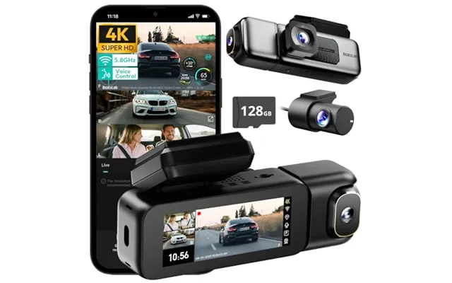 Botslab 3 Channel 4k Dash Cam 360â - Voice Control