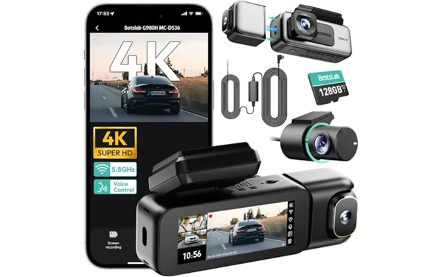 Botslab 3 Channel 4k Dash Cam - Touch Screen