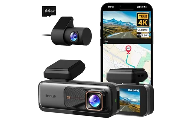 Botslab 4k Dash Cam Front And Rear - 5.8ghz Wifi Dashcam