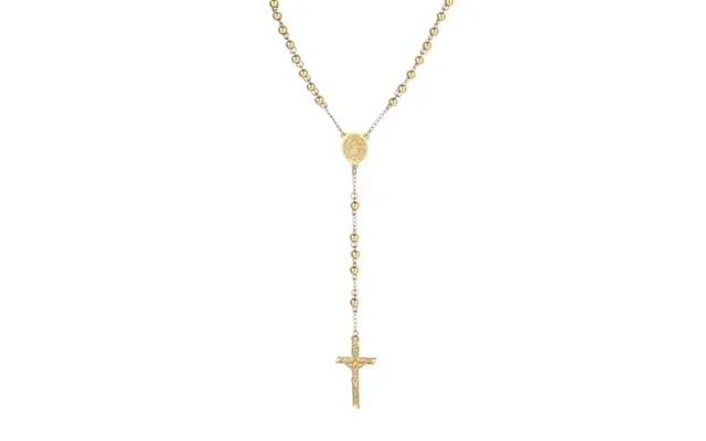 Catholic Rosary Beads Necklace With Virgin Mary Miraculous Medal And Cross Crucifix - Set With Pray Card And Book-shaped