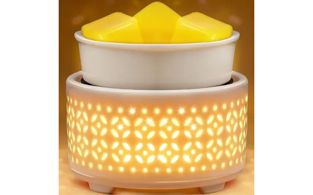 Ceramic Wax Melt Warmer With 7-color Lightâ Electric Candle Warmer For Scented Melts - Ptc Heating Oil Burner For Home product image