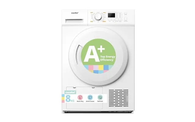 Comfee' 8kg Heat Pump Tumble Dryer Energy Class A White 16 Programmes,auto Dry,anti-crease,refresh Function And Quiet Fo