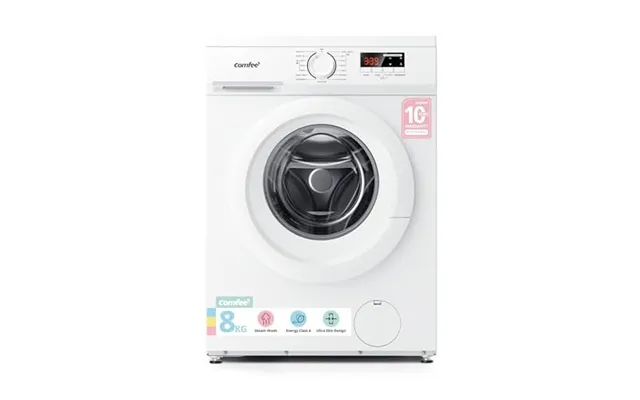 Comfee' 8kg Washing Machine Energy Class A 1400rpm Bldc Motor Slim White Steam Wash,48cm Slim,quick Wash And Quiet,durab