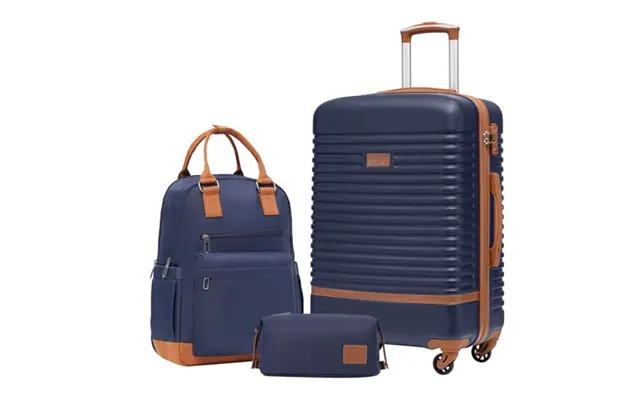 Coolife Suitcase Set - 3 Piece Luggage Sets With Travel Backpack And Toiletry Bag For Business Travel