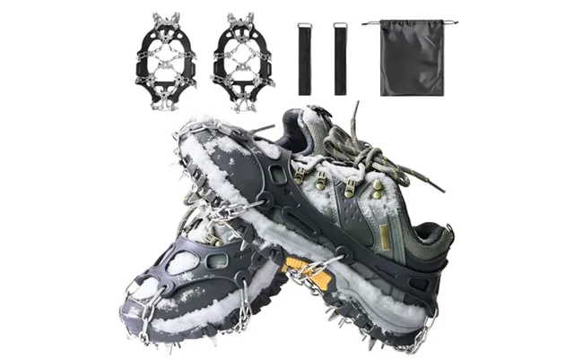 Crampons For Hiking Boots - 24 32spikes Snow Grips Ice Grippers Traction Anti-slip Stainless Steel Spikes For Shoes And 