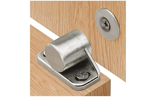 Door Magnetic Catch - 4 Pack Cupboard Door Magnets Strong Magnetic Catch Silver Heavy Duty Magnetic Door Catch For Kitch