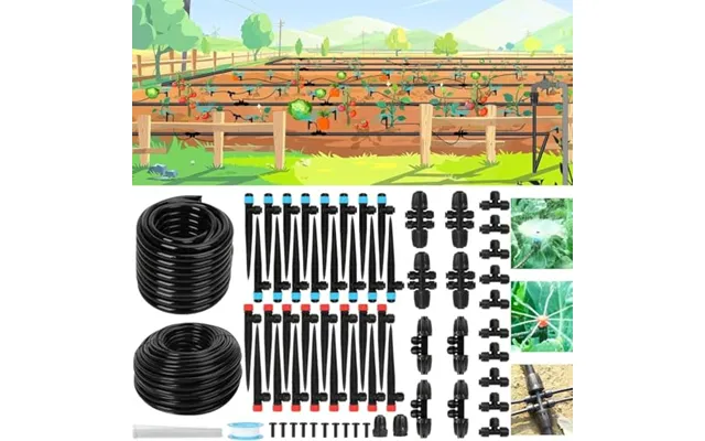 Drip Irrigation System Kit - Automatic Watering System For Garden Greenhouse With 46ft 1 2'' Tubing