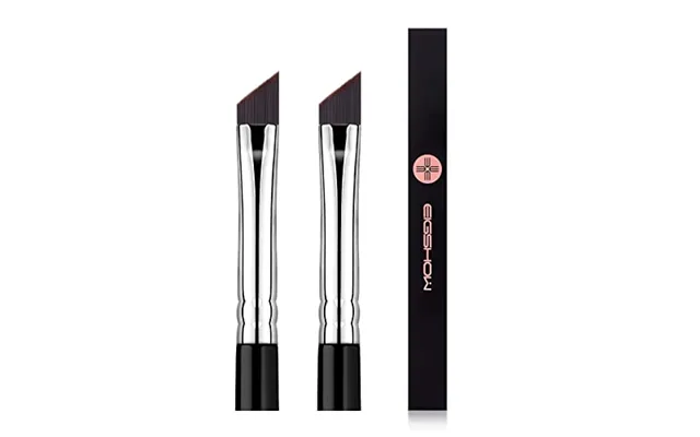 Eyeliner Brush,eigshow Eyeliner Makeup Brush 2pcs Makeup Angle Eyebrow Kabuki Brushes - Portable Eye Powder Foundation B