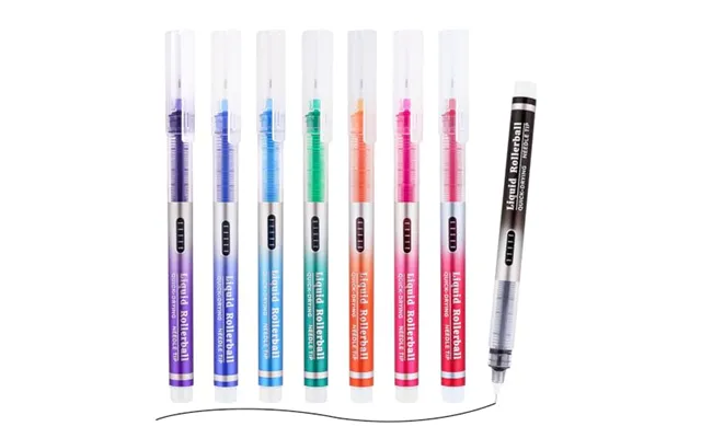 Eyeye 0.5mm Needle Tip Rollerball Pens Multicolor 8 Assorted Colours Quick Dry Extra Fine Point Pen Smooth Writing Pens 