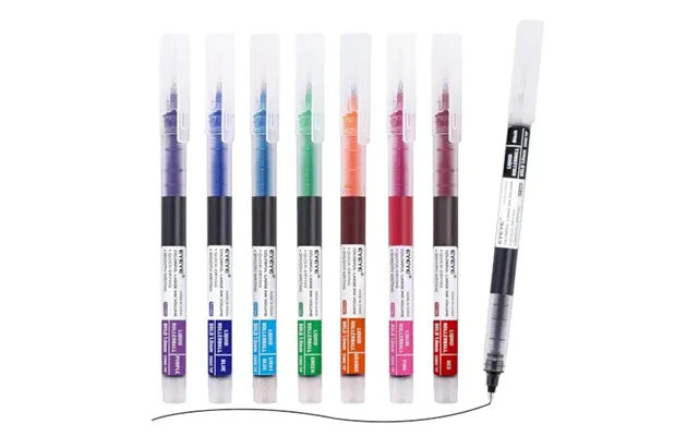 Eyeye 8 Assorted Colours 1.0mm Rollerball Pens Multicolor Bold Point Pen Quick Dry - Liquid Ink Pen Fine Point Smooth Wr
