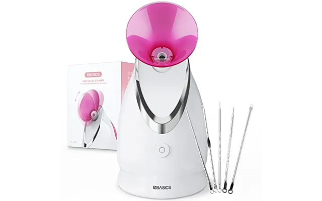 Ezbasics Face Steamer Professional - Nano Ionic Facial Steamer For Pores With Warm Mist Humidifier Atomizer And Sauna In