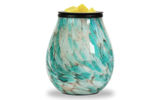 Glass Wax Melt Warmer For Scented Cubes - Electric Oil Burner With Removable Silicone Dish And Stable Ptc Heating Elemen product image