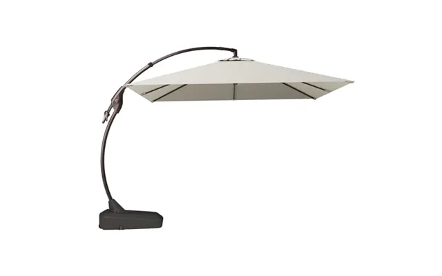 Grand Patio Garden Parasol With Base Square 300 Cm - Aluminium Cantilever Umbrella