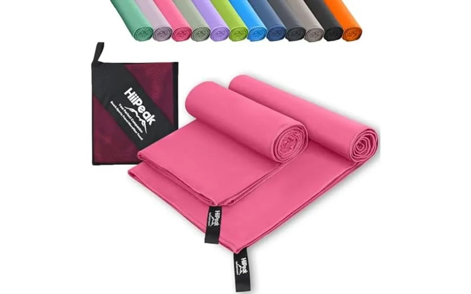 Hiipeak Microfibre Towel 160cm X 80cm 80cm X 40cm Compact Camping Beach Towel - Quick Dry Lightweight Absorbent Sports G