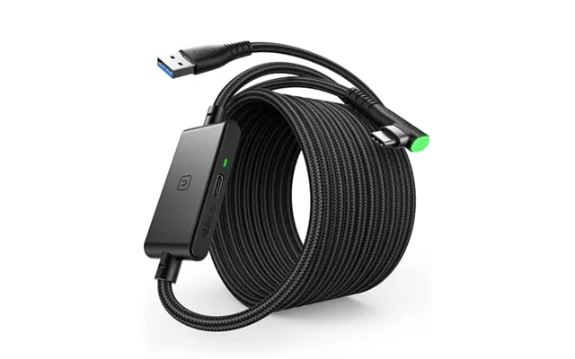 Iniu Link Cable With Charging Port - 5m Vr Cable For Oculus Meta Quest 3 Quest 2 Quest Pro Pico 4 Accessories And Pc Vr 