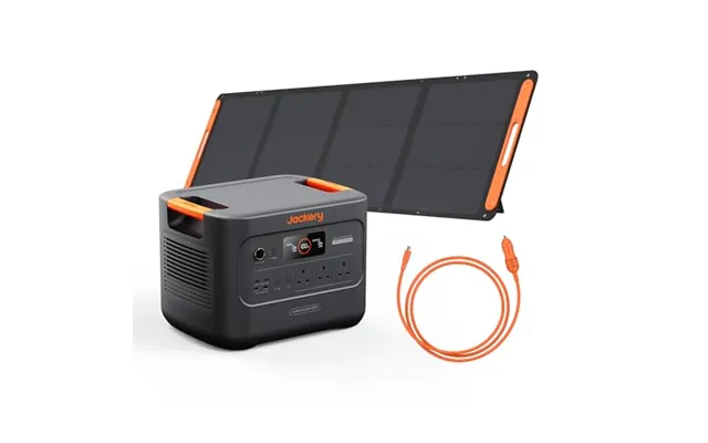 Jackery Solar Generator 3000v2 With 200w Panel & Dc8020 Car Charger Cable Compact 3kwh Power Station - 3072wh Lifepo4 Ba