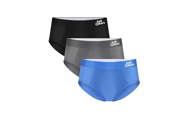 Justwears Everyday Mens Briefs - 3 Pack Breathable Soft-touch Underwear With Moisture-wicking Micromodal Air Cool Fabric