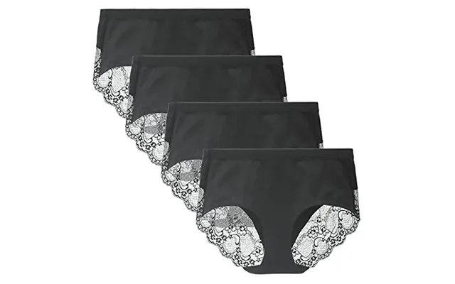 Lace Knickers For Women Multipack Cotton Underwear Lace Full Coverage Briefs Panties Pack Of 4