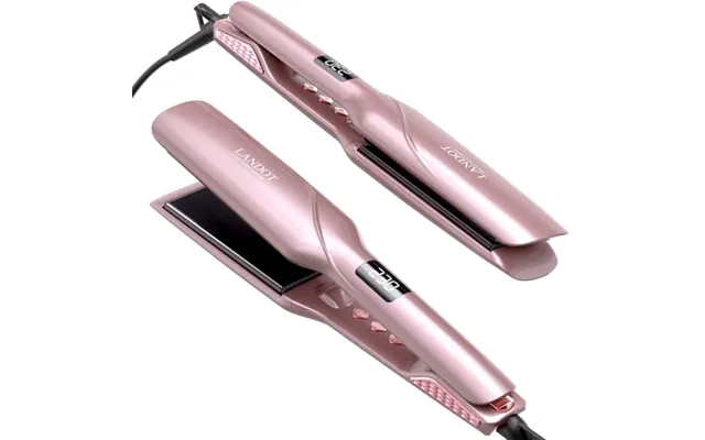 Landot Wide Plate Hair Straighteners - Professional Ceramic Flat Iron With Ionic Frizz Control