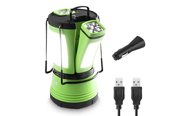Le 3 In 1 Camping Lantern With 2 Detachable Torches - Rechargeable & Battery 600 Lumen Camping Light Rechargeable Or D B