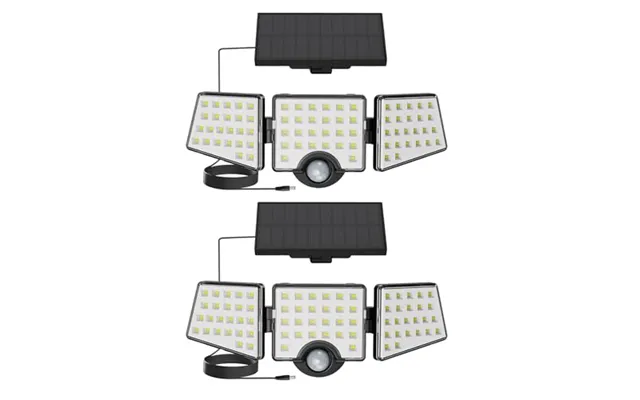 Lepro Solar Security Lights Motion Sensor - 2 Pack1200lm Solar Flood Lights Separate Solar Panel