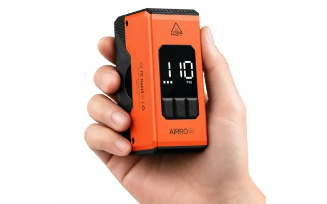 Magicshine Portable Air Compressor - Mini Electric Bike Tire Inflator With Digital Lcd Pressure Gauge