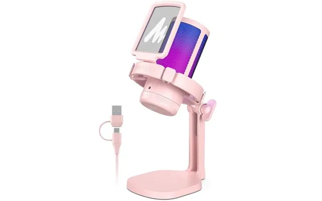Maono Usb Microphone For Pc - Rgb Gaming Mic With Mute Button