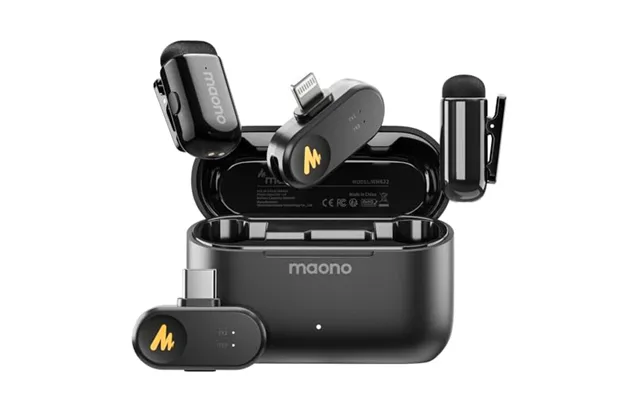 Maono Wave T1 Mini Wireless Microphone For Iphone Android Tablet Pc With Noise Cancellation - Ai Voice Changer