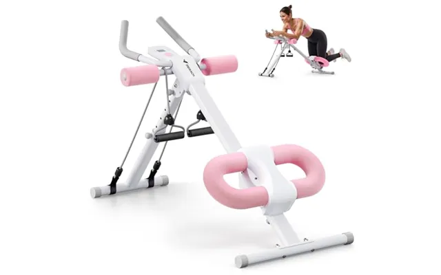 Merach Ab Machine Abs Workout Equipment Adjustable Ab Trainer Machine For Abs Workout At Home Gym - Foldable Knee Protec