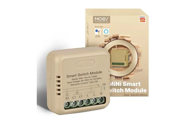 Moes Mini Smart Light Switch Wifi Module - Flush-mounted