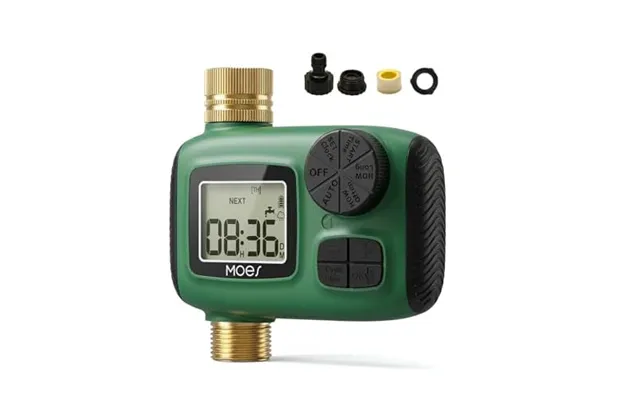 Moes Water Timer - 3-program Garden Hose Timer With Rain Delay Full Brass Inlet And Outlet