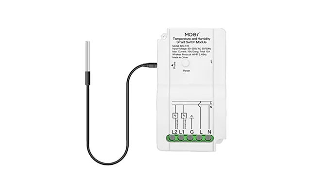 Moes Wifi Smart Diy Switch Module With Waterproof Temperature Sensor - Dual Output Controller