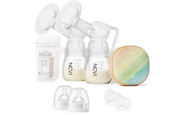 Ncvi Hands Free Breast Pump For Work - Travel & Night Use Orange