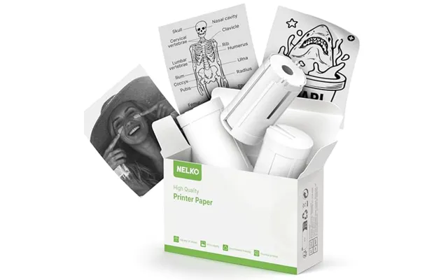 Nelko Genuine Self-adhesive Thermal Printer Stickers - Compatible With Pm230 Mini Sticker Printer