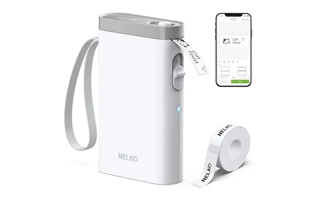 Nelko Label Maker P21 Portable Bluetooth Sticker Printer With Tape - Wireless Mini Label Makers For Organizing Storage B